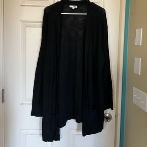 Plus size long cardigan